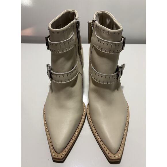 Dolce Vita Silver Stud Accent Buckles Boots Booties Size 6 NWOB Western Boho - Picture 3 of 13